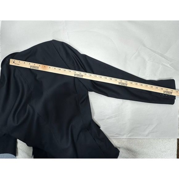 Giorgio Fiorelli Blazer Size 40L Euro Slim AMF Notch Shark No Pleat DARK NAVY - Picture 11 of 16